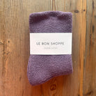 Cloud Adult Socks in Plum by Le Bon Shoppe