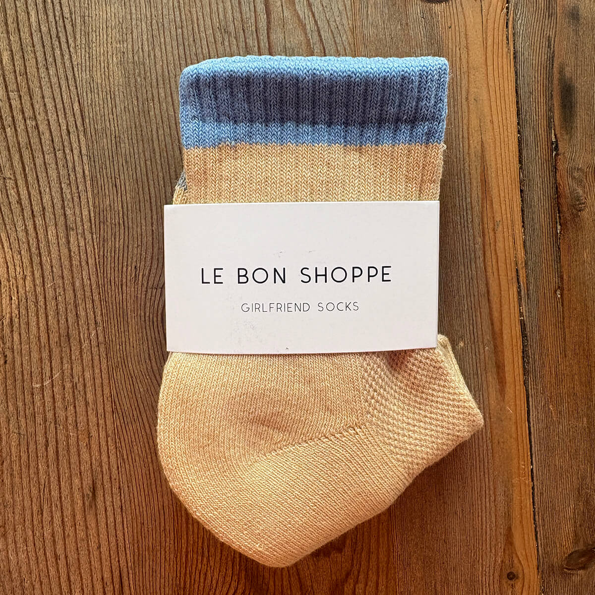 Colour Block Girlfriend Adult Socks in Yellow Blue by Le Bon Shoppe