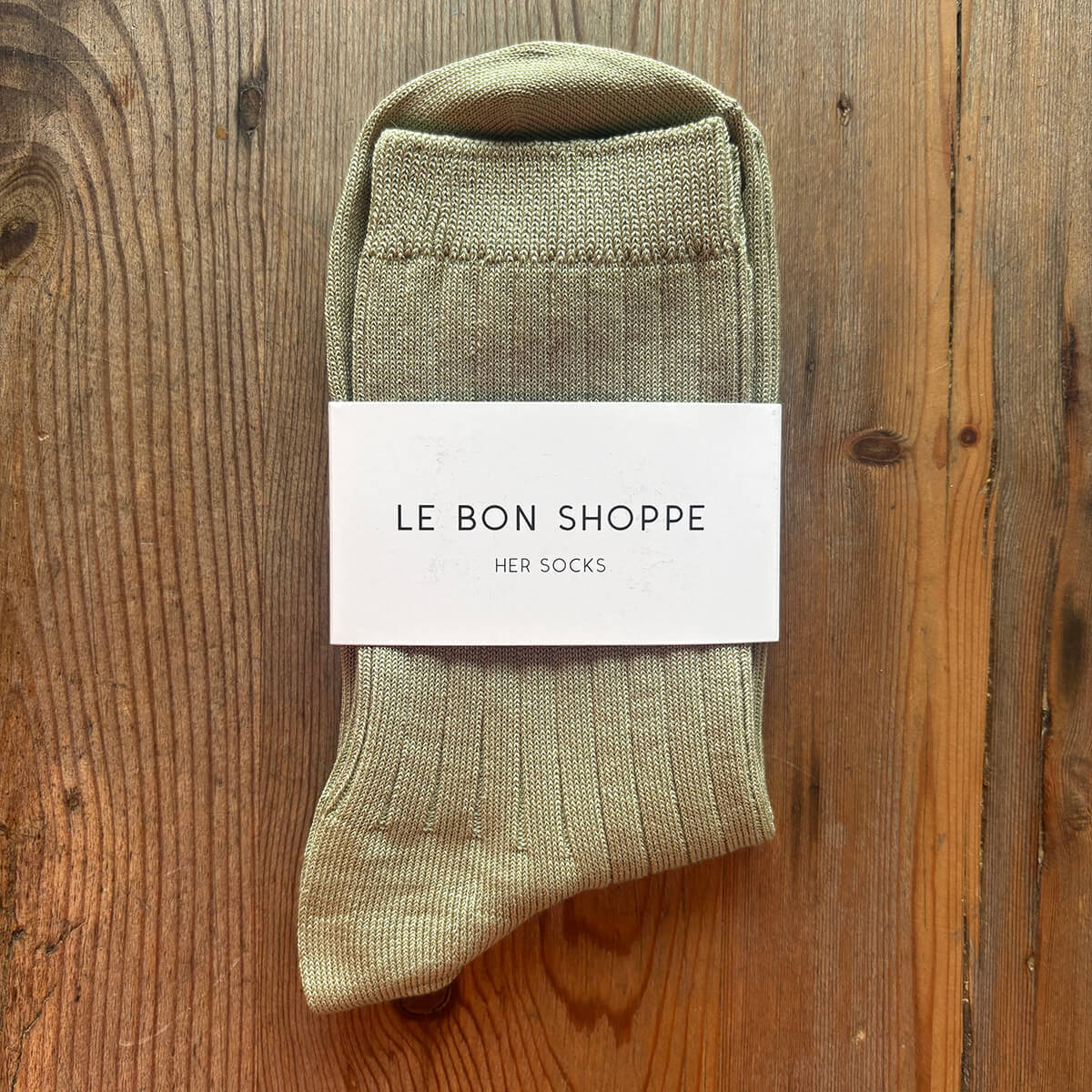Her Adult Socks in Avocado by Le Bon Shoppe