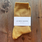 Her Adult Socks in Buttercup by Le Bon Shoppe