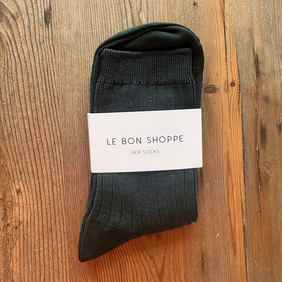 Her Adult Socks in Peacock by Le Bon Shoppe