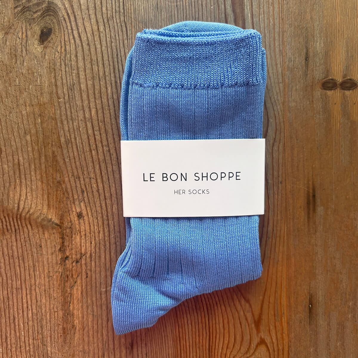 Her Adult Socks in Periwinkle by Le Bon Shoppe