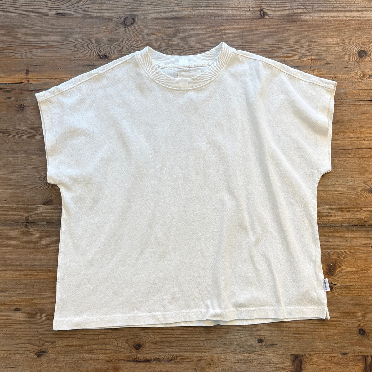 Jeanne Tee in White Cotton by Le Bon Shoppe
