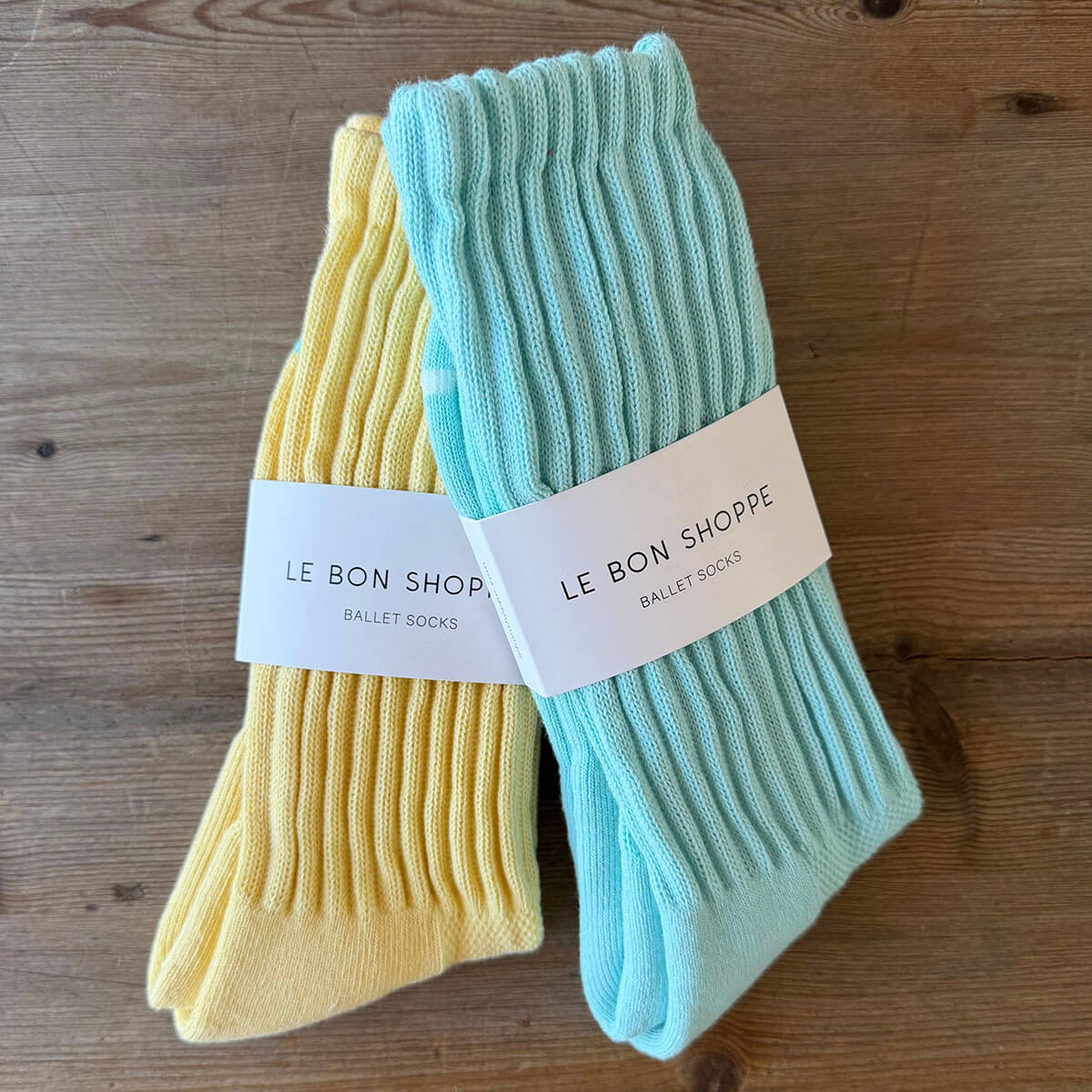 Ballet Adult Socks in Aqua by Le Bon Shoppe
