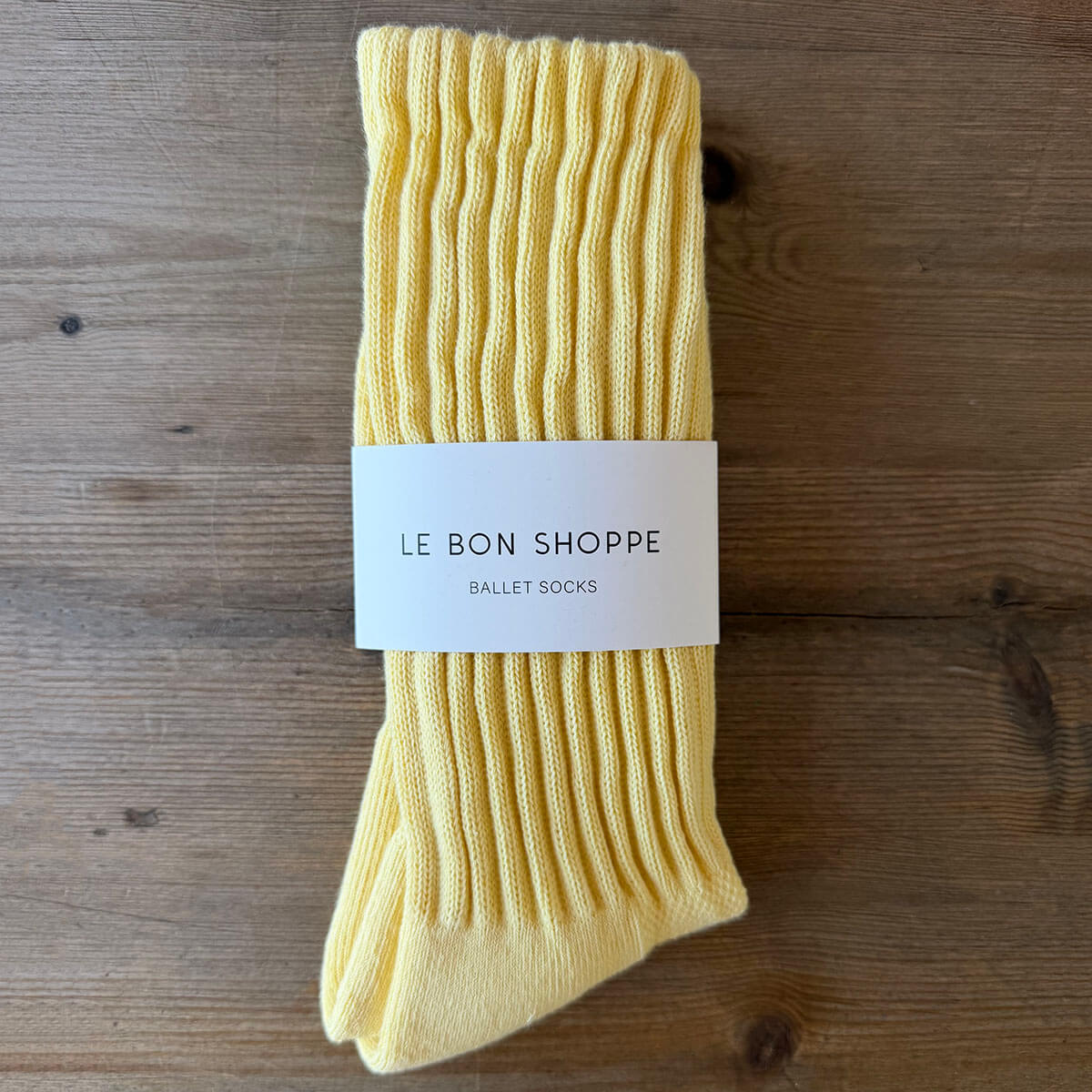 Ballet Adult Socks in Pale Yellow by Le Bon Shoppe