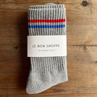 Boyfriend Adult Socks in True Grey by Le Bon Shoppe