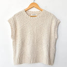 Alden Cotton Sweater in Naturel by Le Bon Shoppe