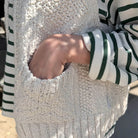 Papa Cotton Vest in Naturel by Le Bon Shoppe