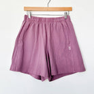 Flared Basketball Shorts in Dusty Lilac by Le Bon Shoppe