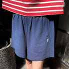 Flared Basketball Shorts in Midnight by Le Bon Shoppe