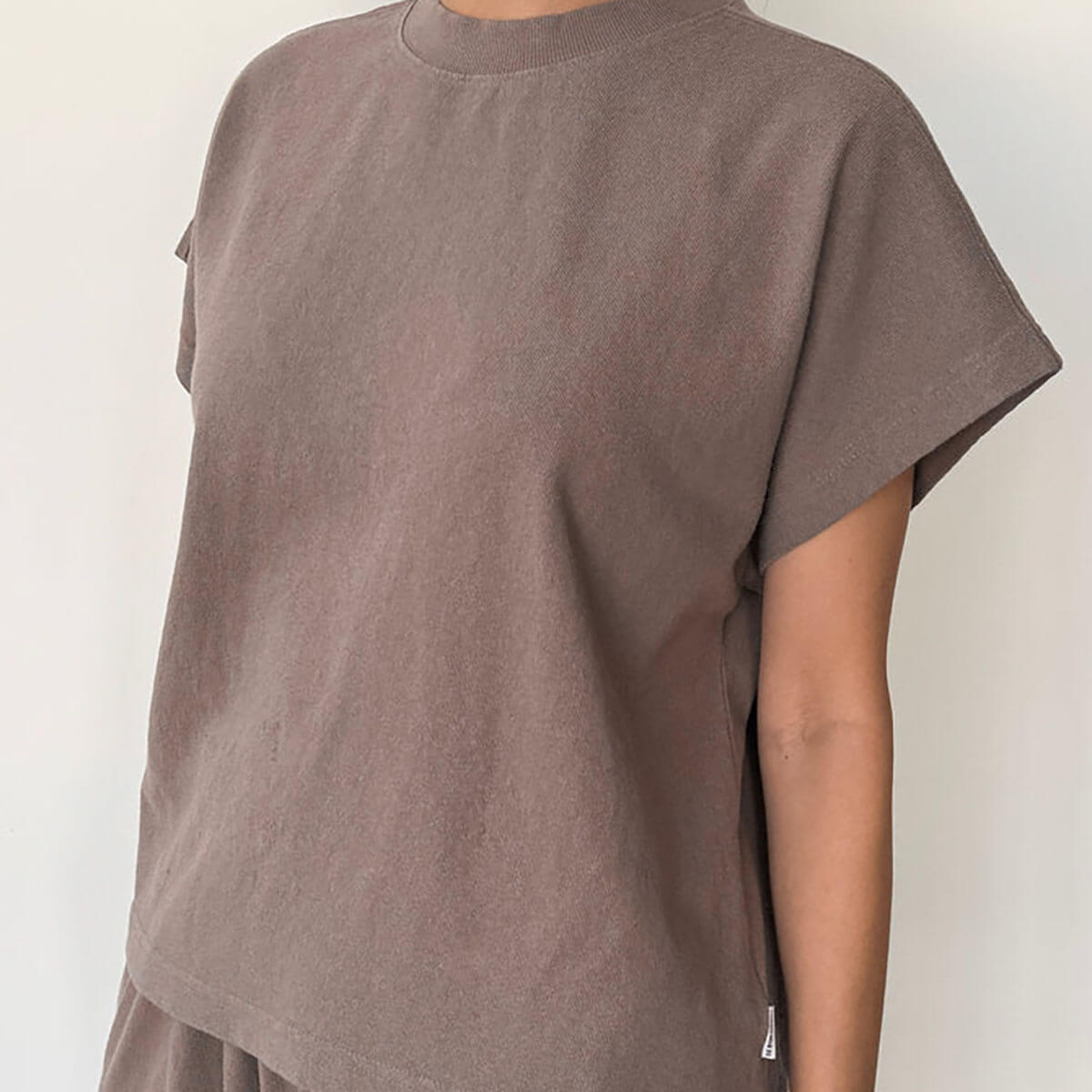 Jeanne Tee in Mushroom by Le Bon Shoppe