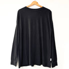 Haze Linen Blend Tee in Black by Le Bon Shoppe