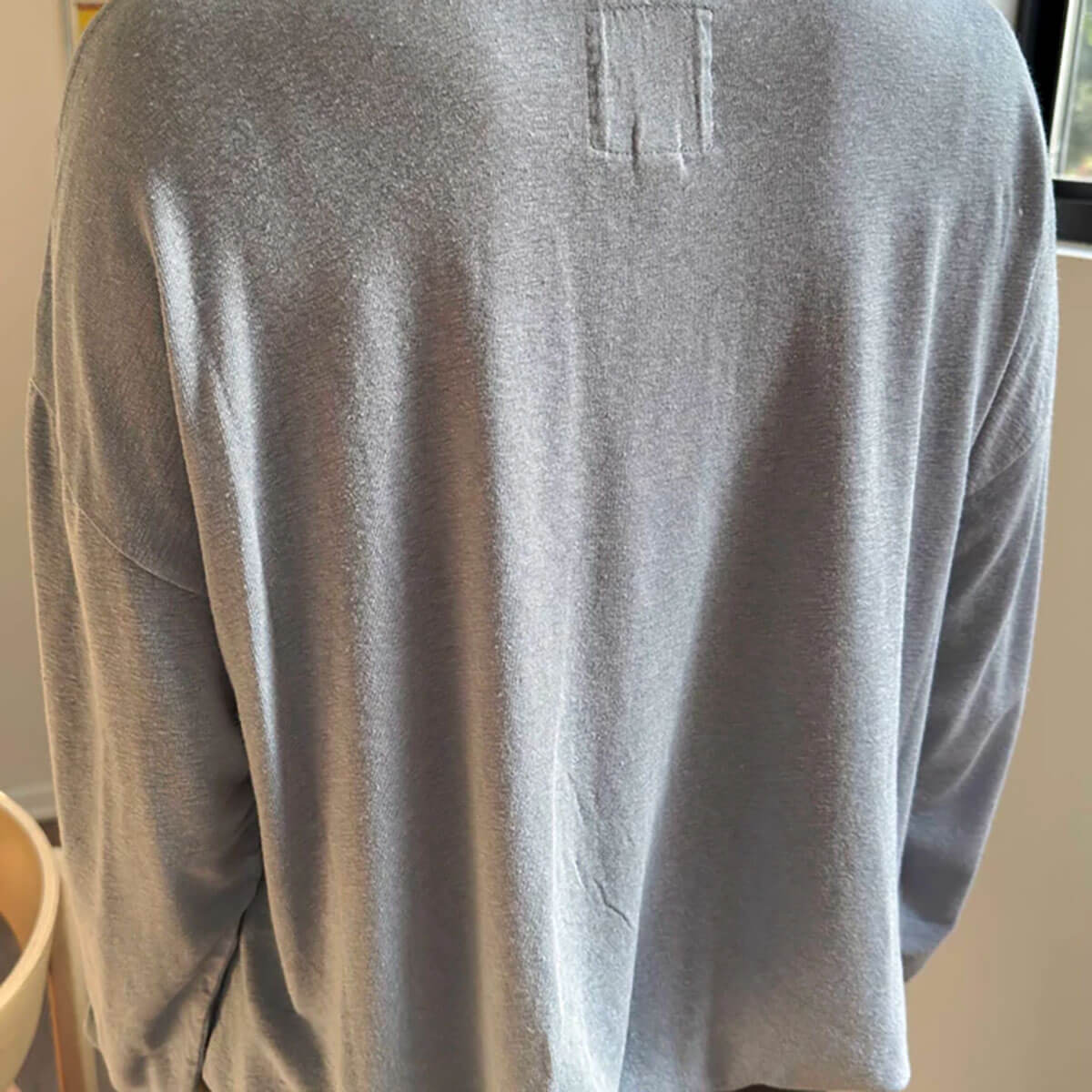 Haze Linen Blend Tee in Moonbeam by Le Bon Shoppe