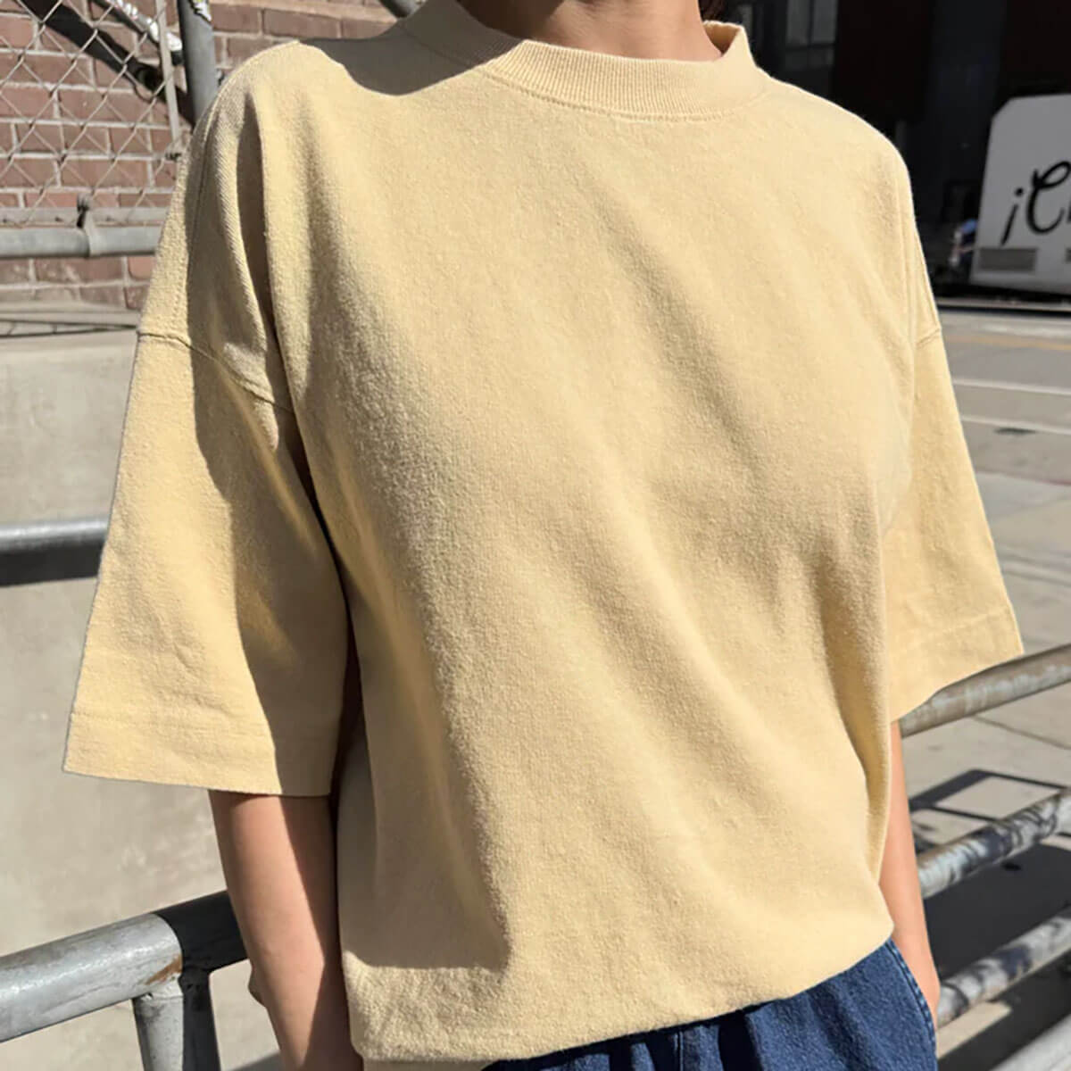 Jayden Tee in Butter by Le Bon Shoppe