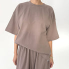 Jayden Tee in Mushroom by Le Bon Shoppe