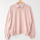 Polo Sweatshirt in Baby Pink by Le Bon Shoppe
