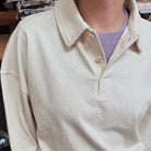 Polo Sweatshirt in Naturel by Le Bon Shoppe
