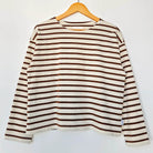 Sailor Top in Coffee Stripe by Le Bon Shoppe