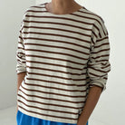 Sailor Top in Coffee Stripe by Le Bon Shoppe