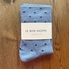 Sneaker Polka Dot Adult Socks in Blue / Navy by Le Bon Shoppe