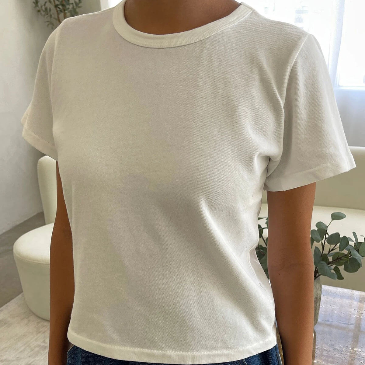 The Little Boy Tee in Vintage White by Le Bon Shoppe