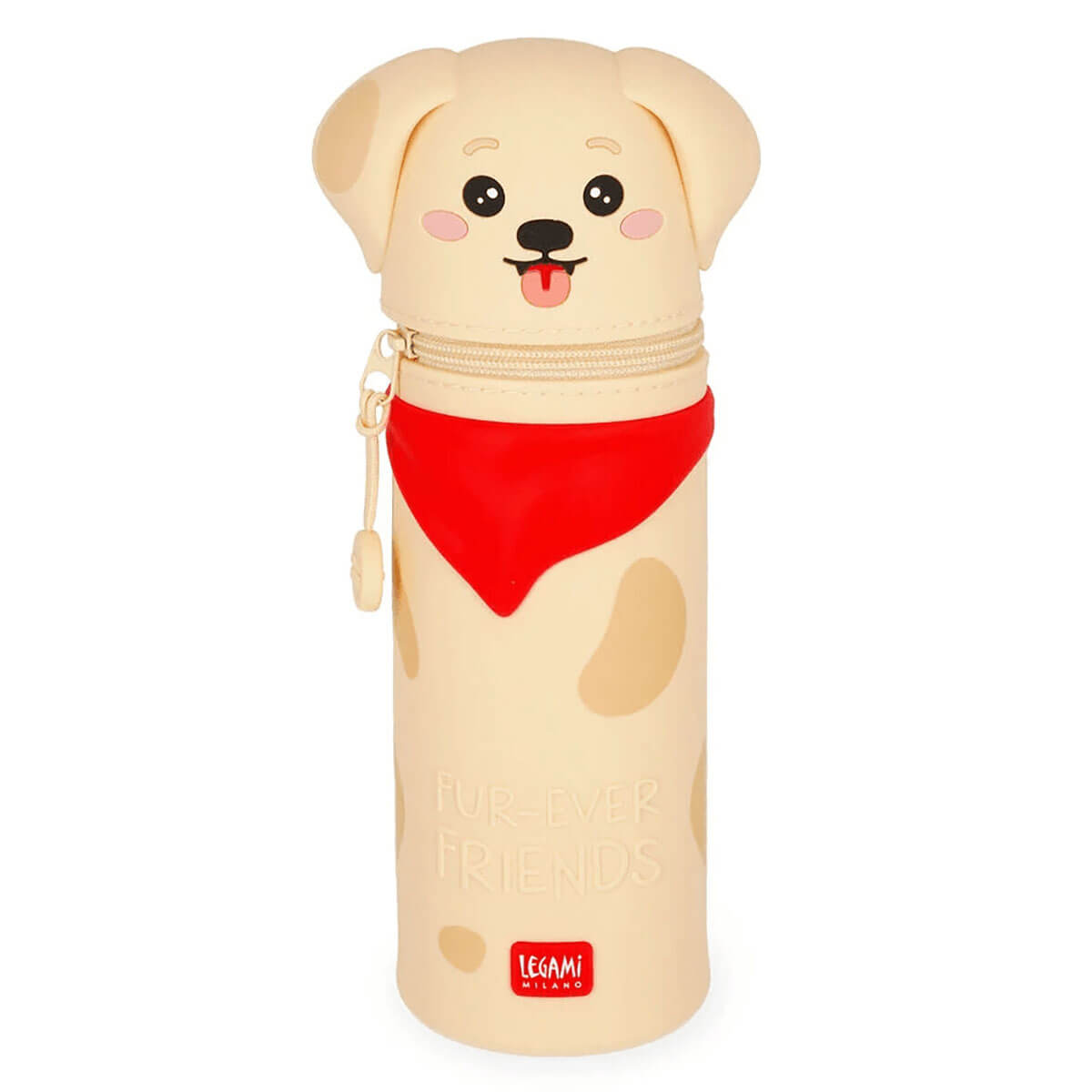 Golden Retriever Kawaii Two In One Silicone Pencil Case by Legami