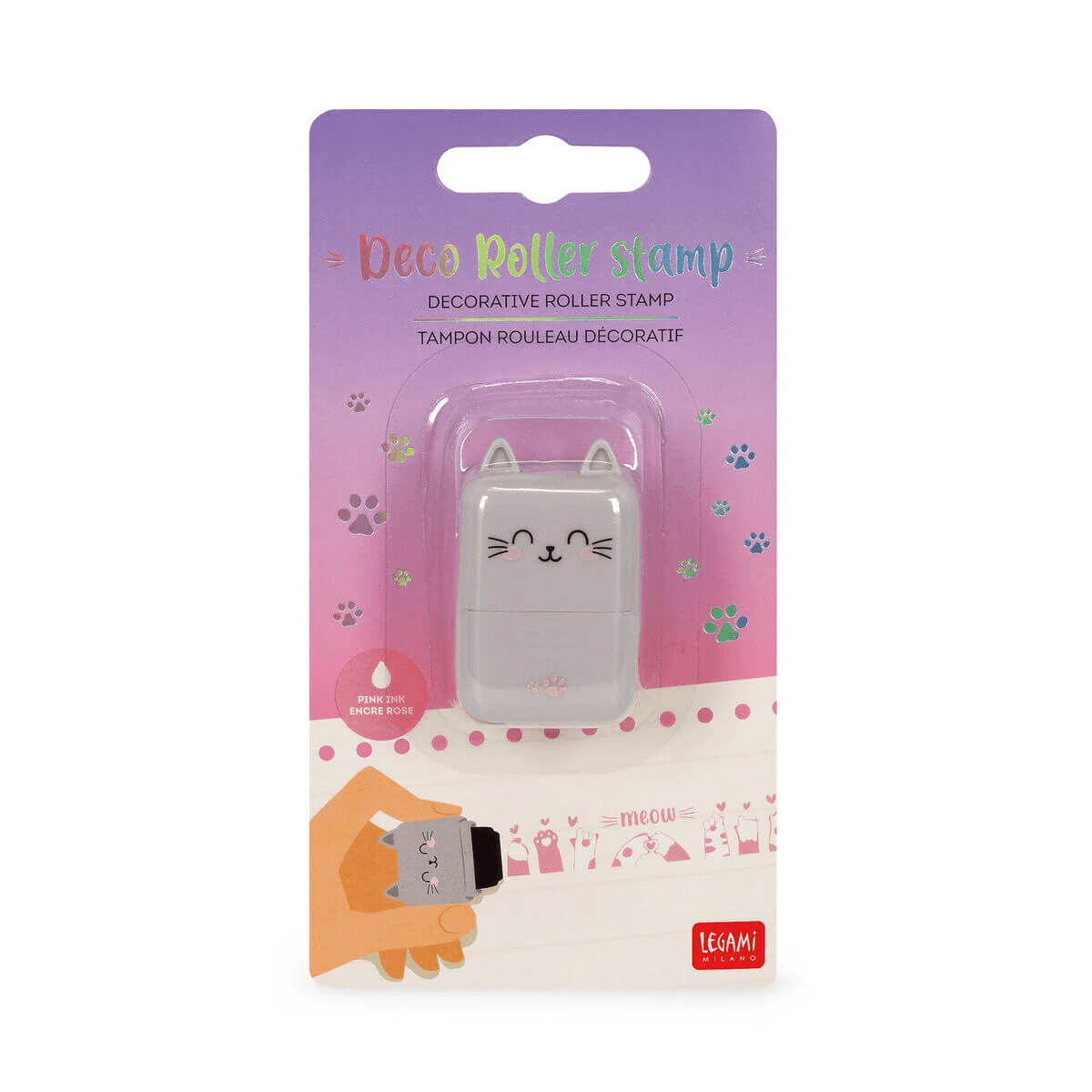 Kitty Decorative Roller Stamp by Legami