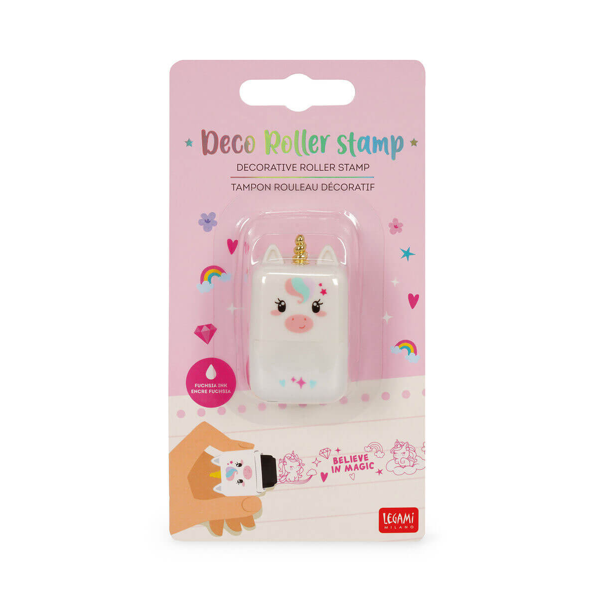 Unicorn Decorative Roller Stamp by Legami