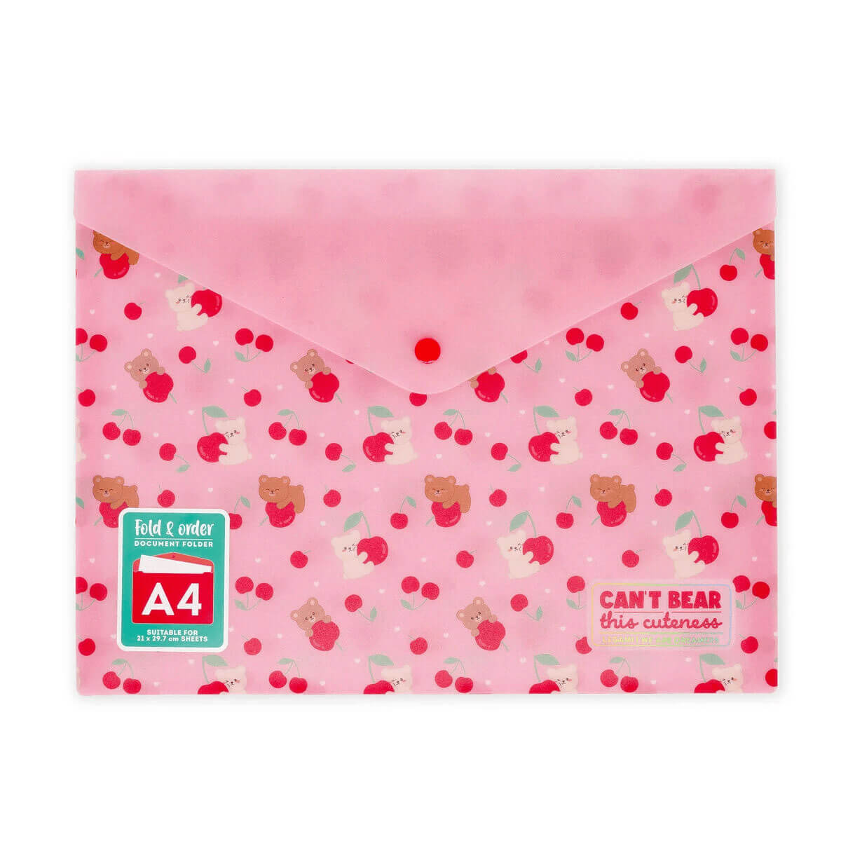 Teddy Cherry Fold & Order Document Folder by Legami