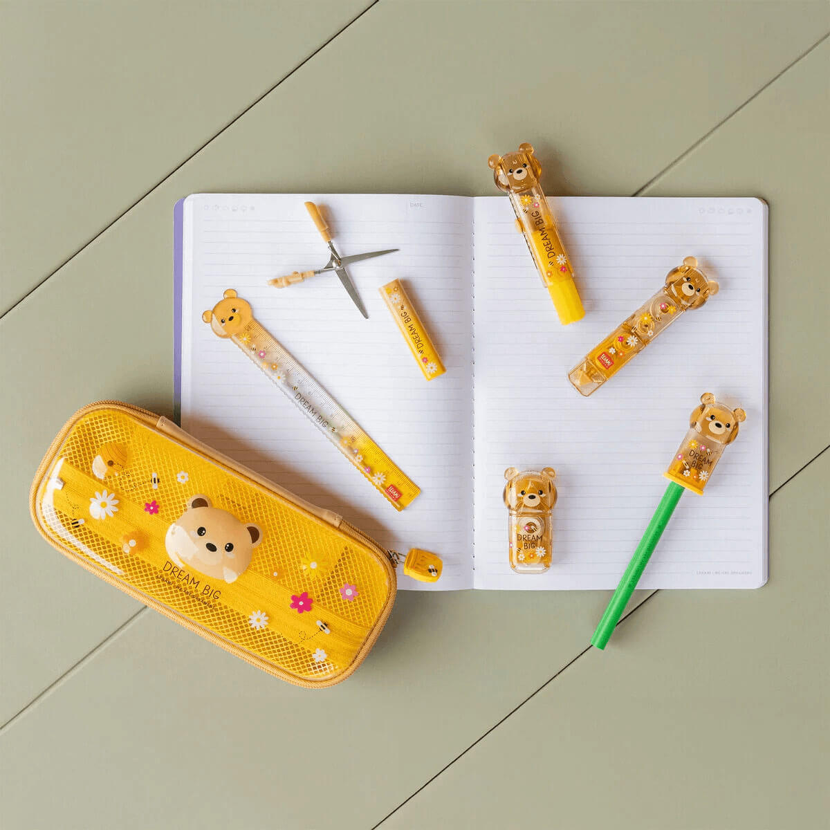 Teddy Bear Pencil Sharpener With Container by Legami