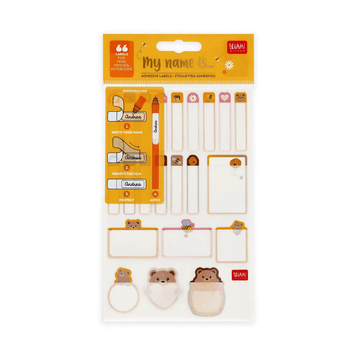 Teddy Bear Sticker Labels by Legami
