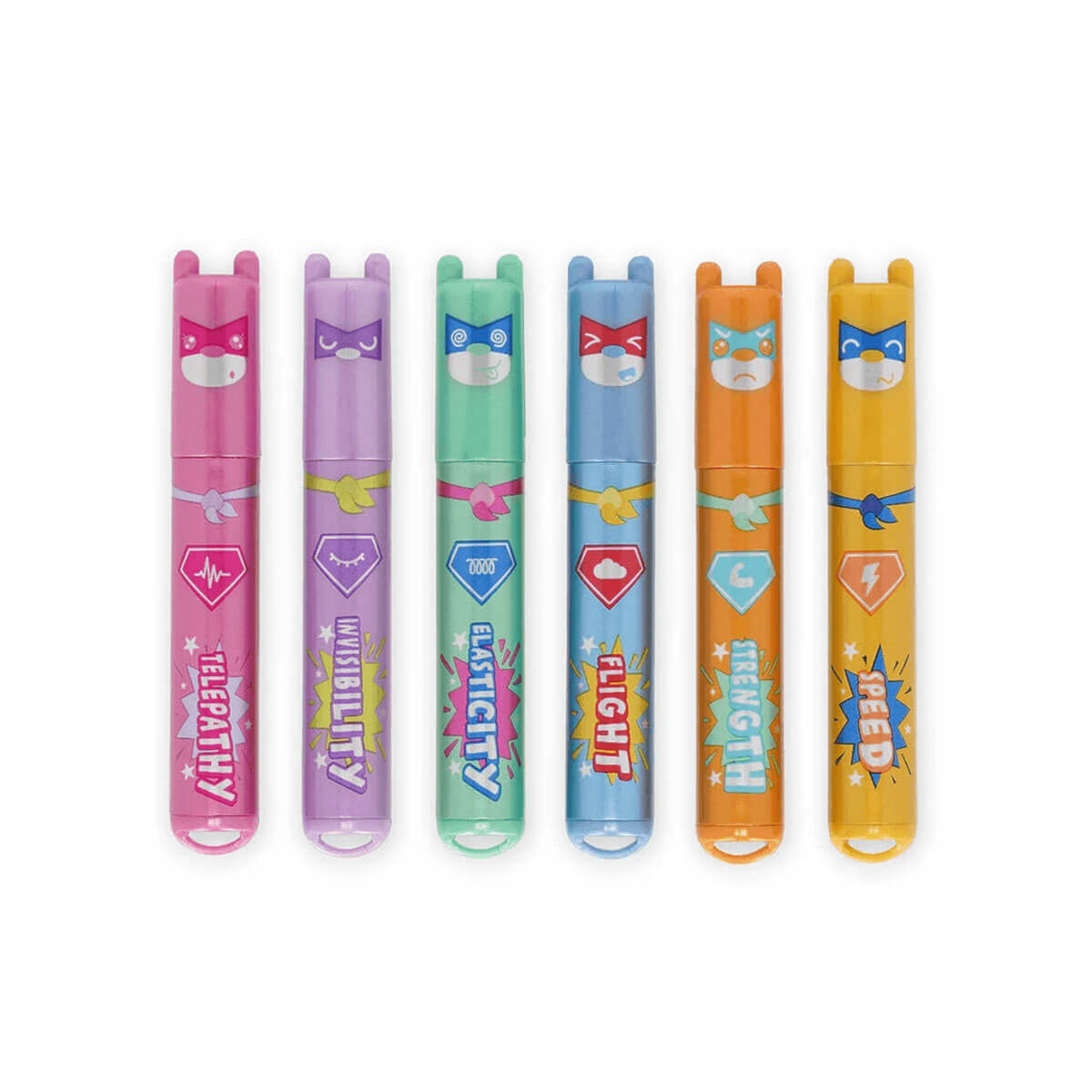 Teddy's Superpower Mini Highlighters (Set of 6) by Legami