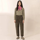 Prom Trousers in Bronze by Leon & Harper