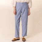 Armina Stripe Pants in Blue by Leon & Harper
