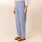 Armina Stripe Pants in Blue by Leon & Harper