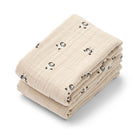 Lewis Muslin Cloths in Mini Panda / Sandy by Liewood (2 Pack)