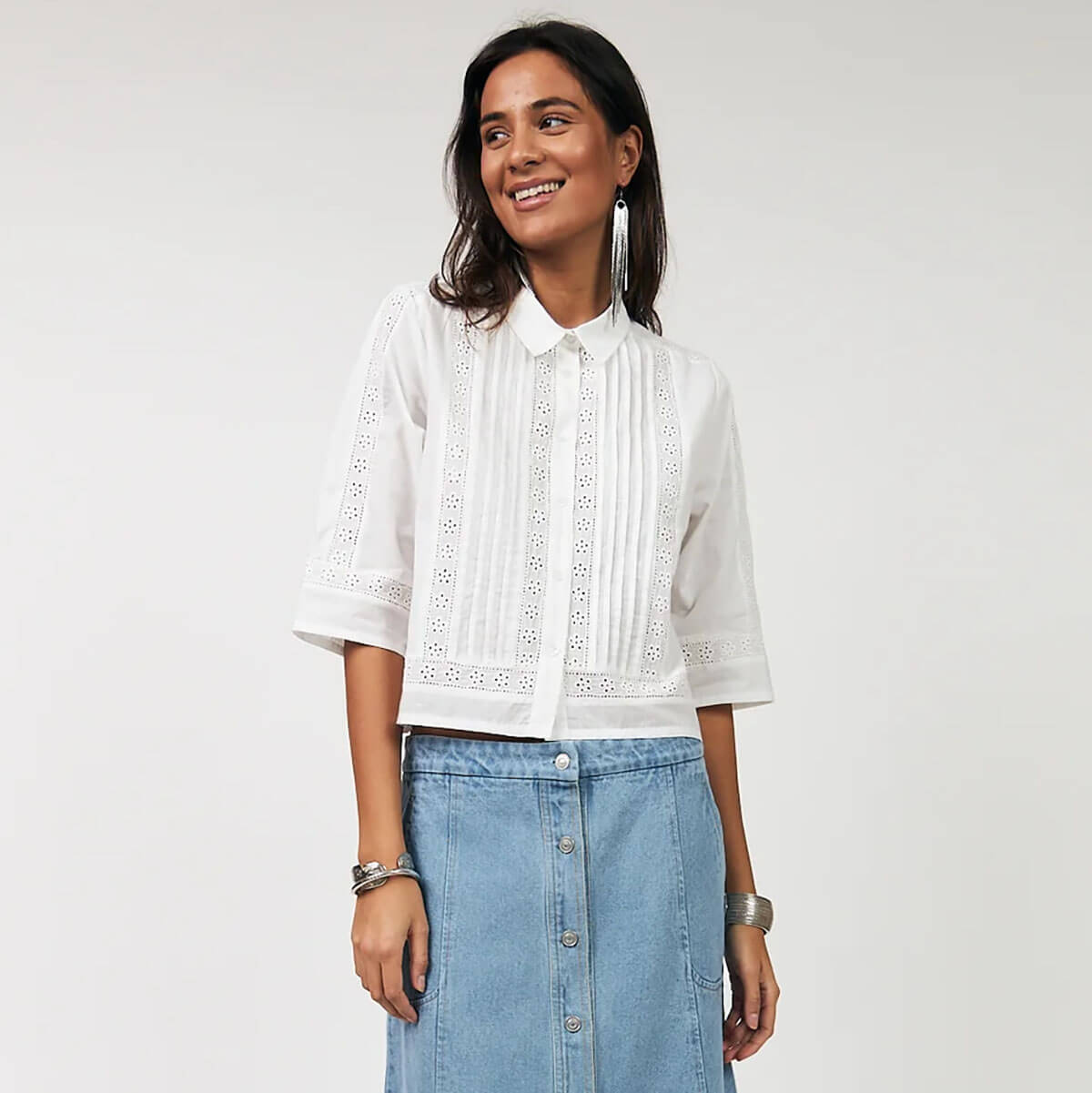 Amora Shirt in Creme by Lollys Laundry