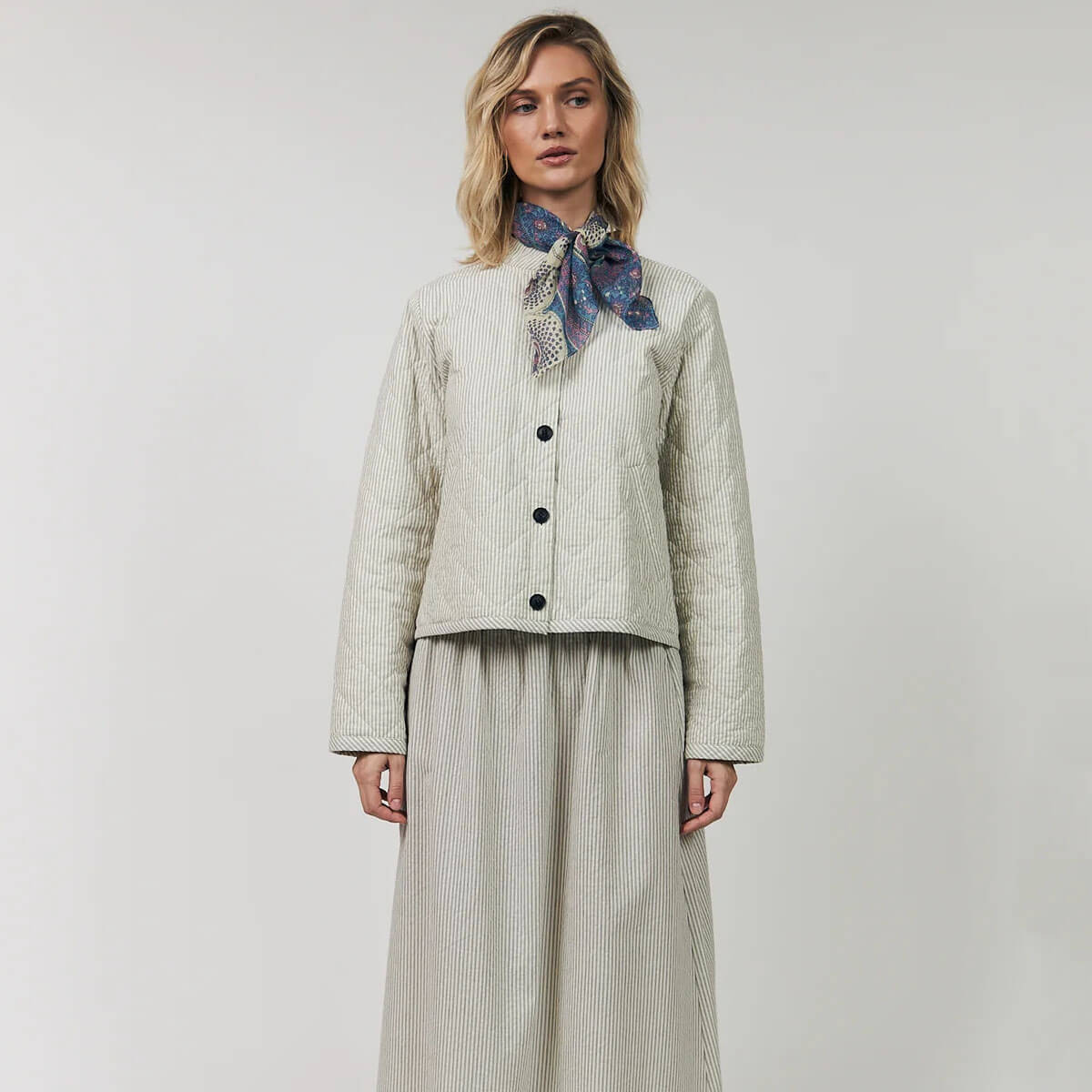 Emilia Jacket in Stripe by Lollys Laundry