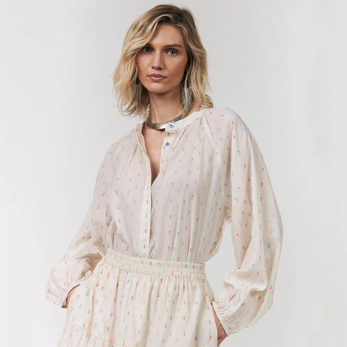 Hailey Shirt in Creme by Lollys Laundry
