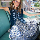 Myra Maxi Skirt in Blue by Lollys Laundry