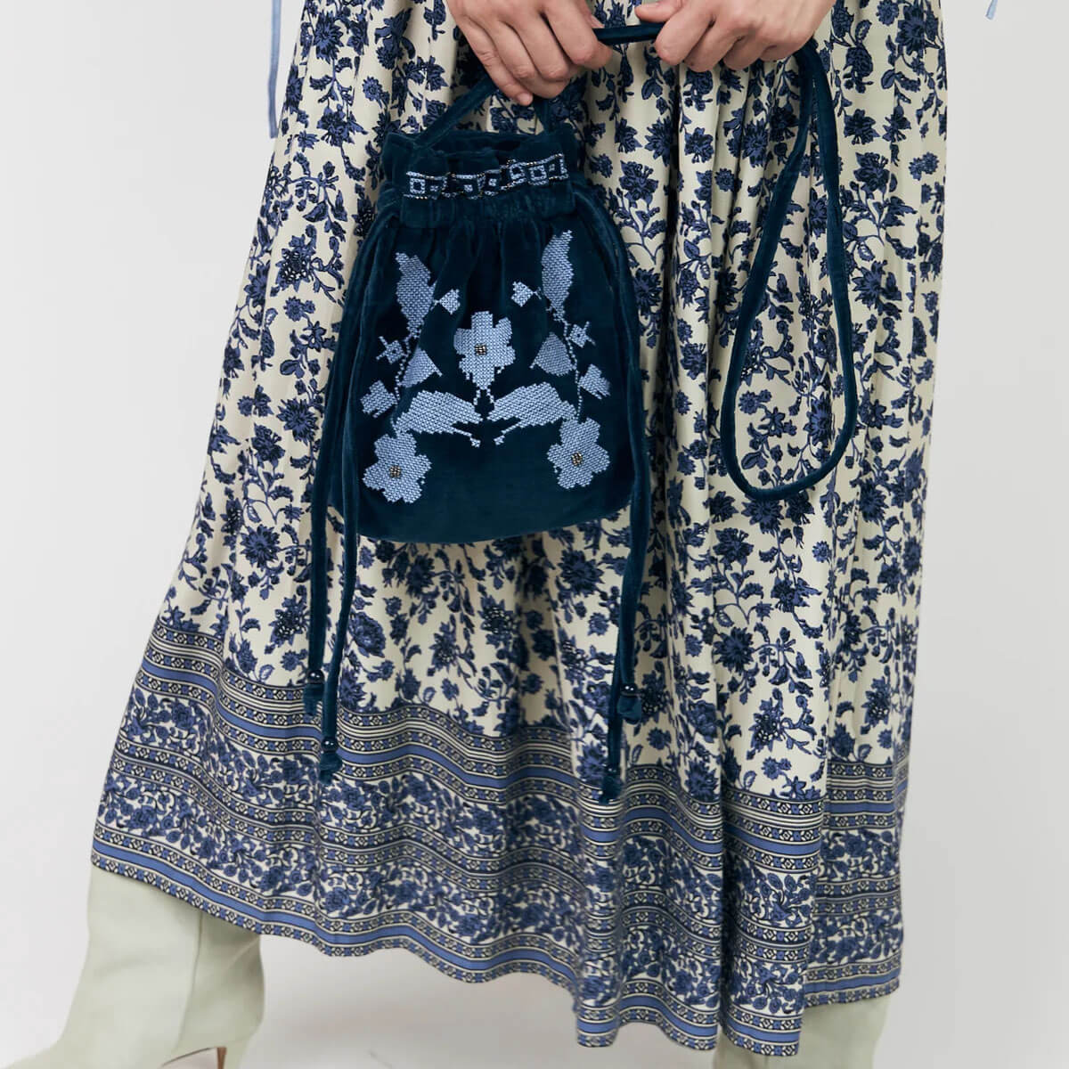 Myra Maxi Skirt in Blue by Lollys Laundry