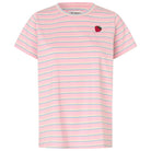Roma Stripe T Shirt in Light Pink by Lollys Laundry