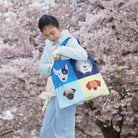 Stephen Cheetham Dogs Recycled Shopping Bag by Loqi