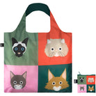 Stephen Cheetham Cats Recycled Shopping Bag by Loqi