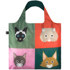 Stephen Cheetham Cats Recycled Shopping Bag by Loqi