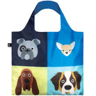 Stephen Cheetham Dogs Recycled Shopping Bag by Loqi
