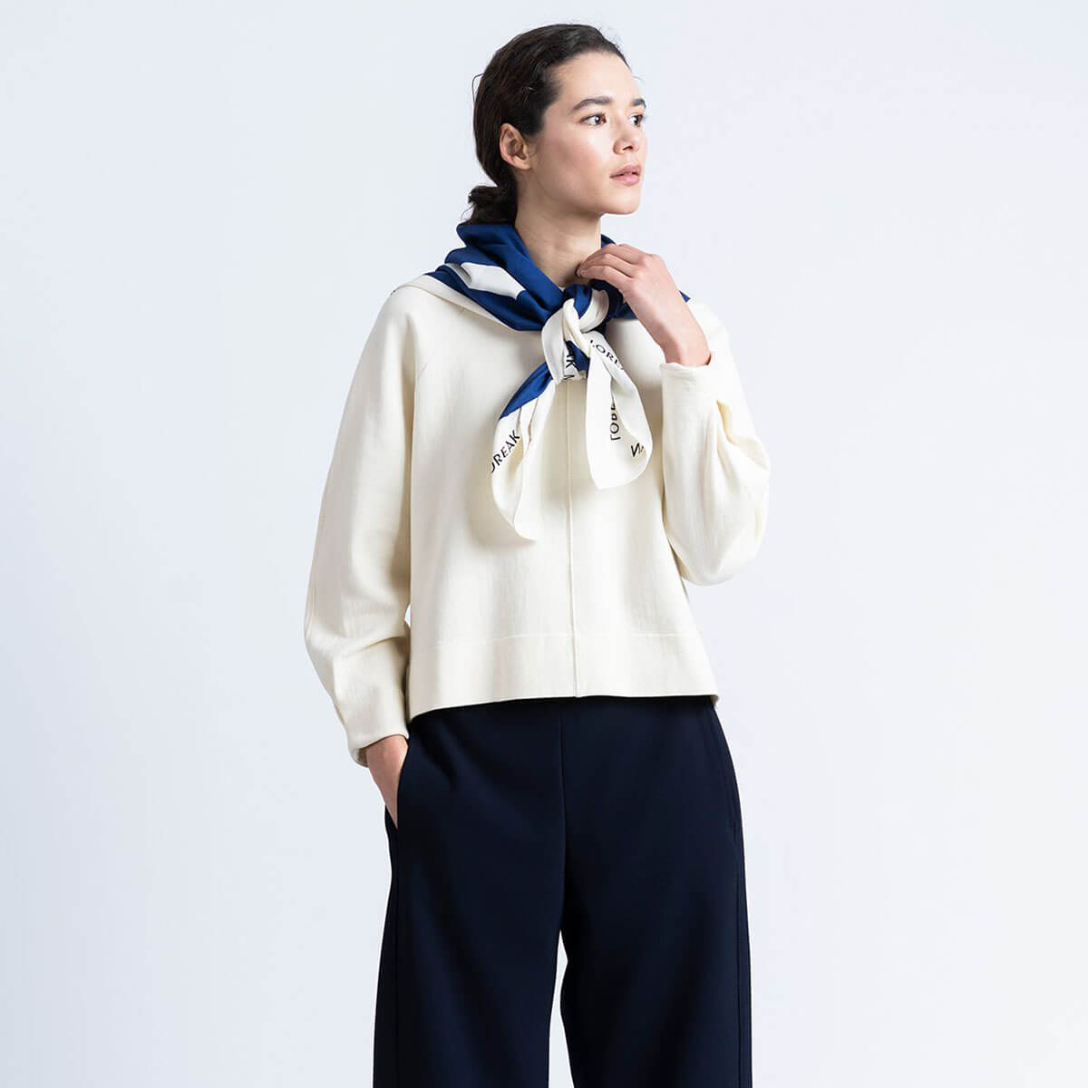 Celine Sweatshirt in Ecru by Loreak Mendian
