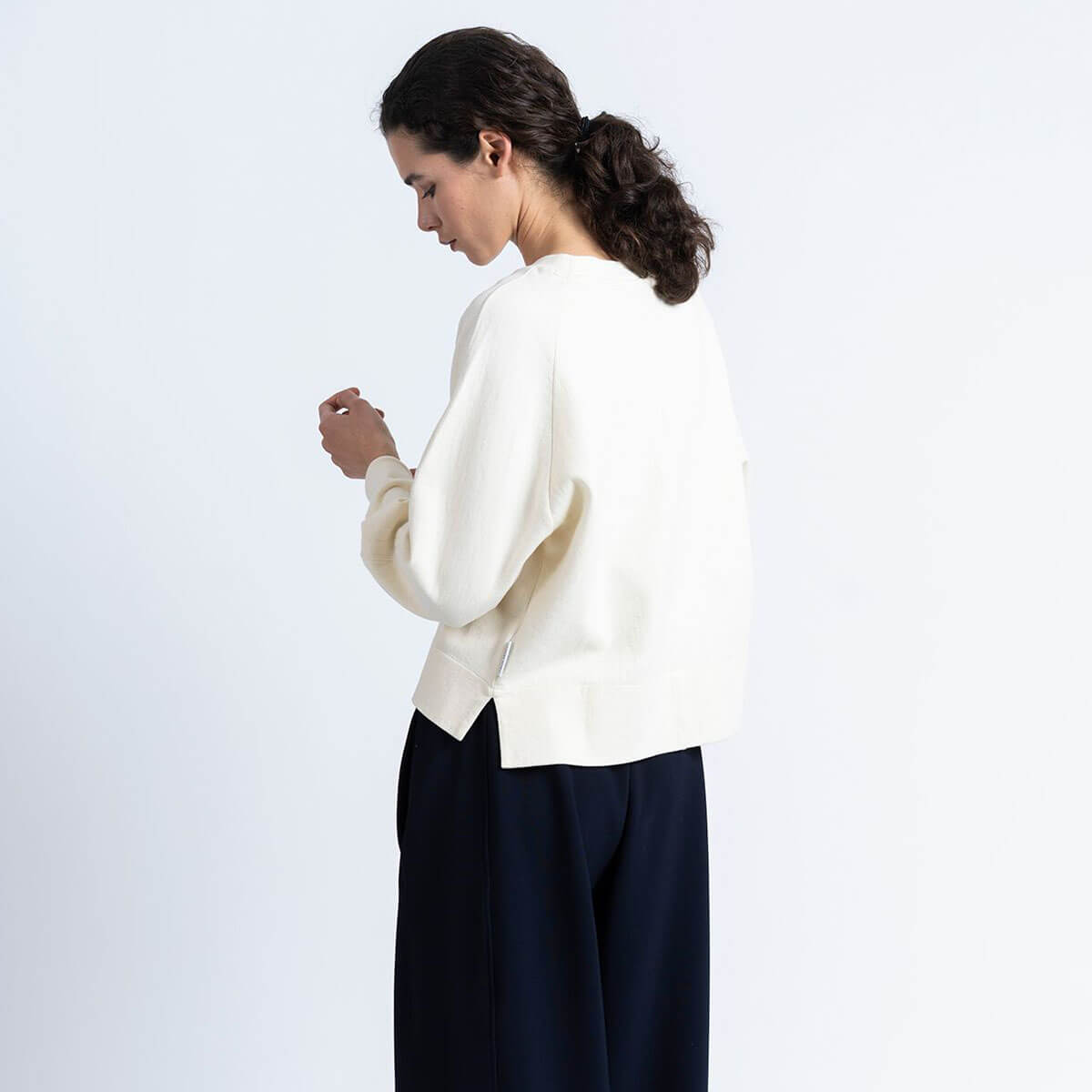 Celine Sweatshirt in Ecru by Loreak Mendian