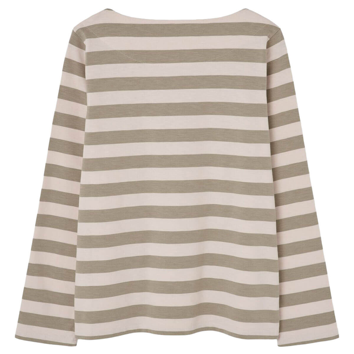 Striped Dot T-Shirt in Ecru / Mouse by Loreak Mendian