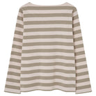 Striped Dot T-Shirt in Ecru / Mouse by Loreak Mendian